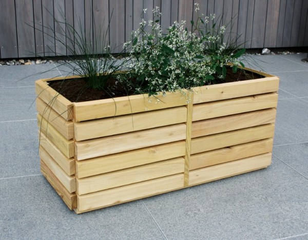 Rhombus Robinieblumenkasten 90x40cm