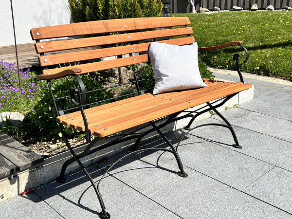 Klappbank Robinie / Metall Tosca